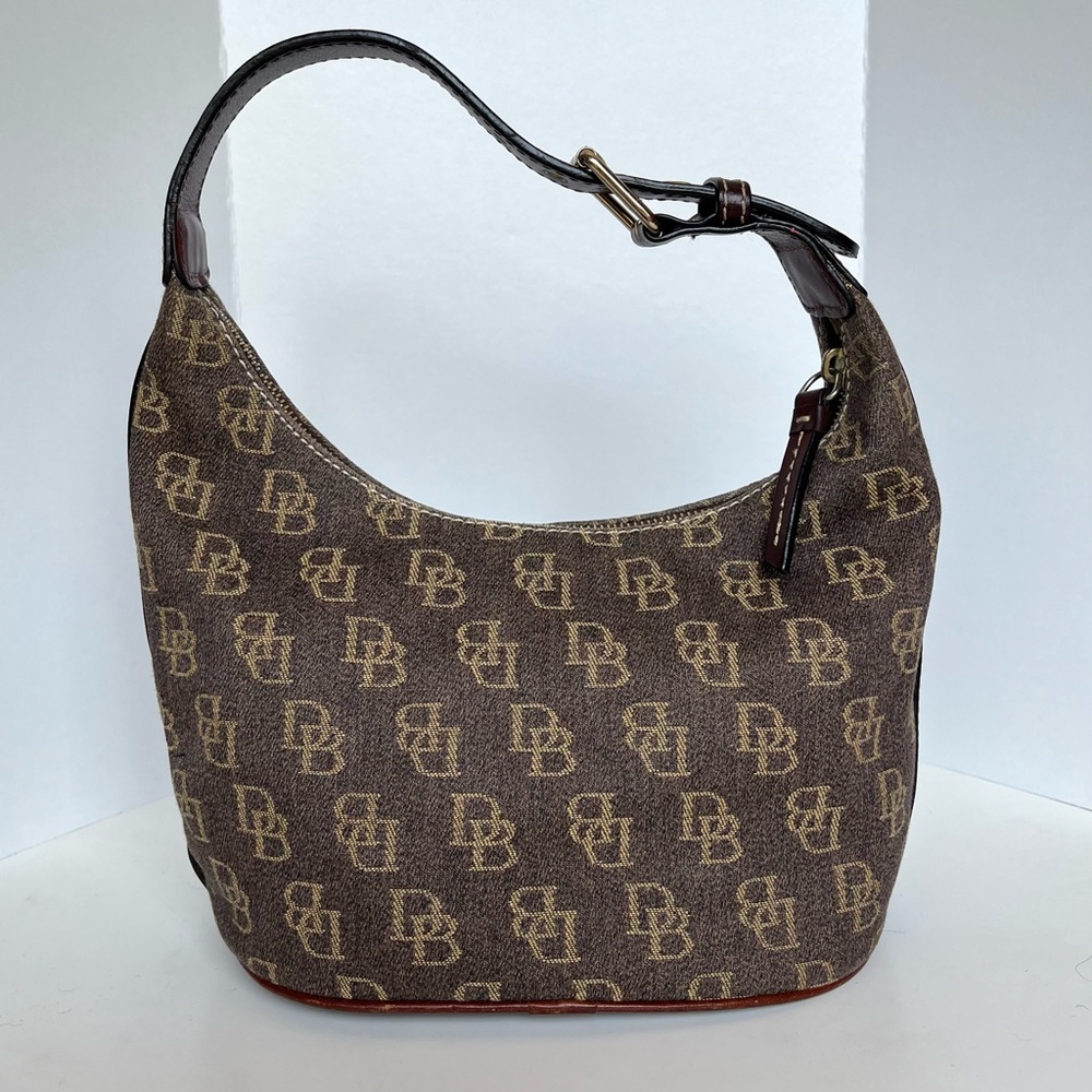Dooney and Bourke Canvas Monogram Hobo Bag